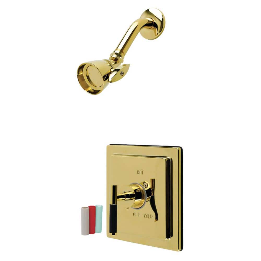 Kingston Brass Kaiser 1-Handle Shower Faucet 1.8 GPM in Polished Brass (1)