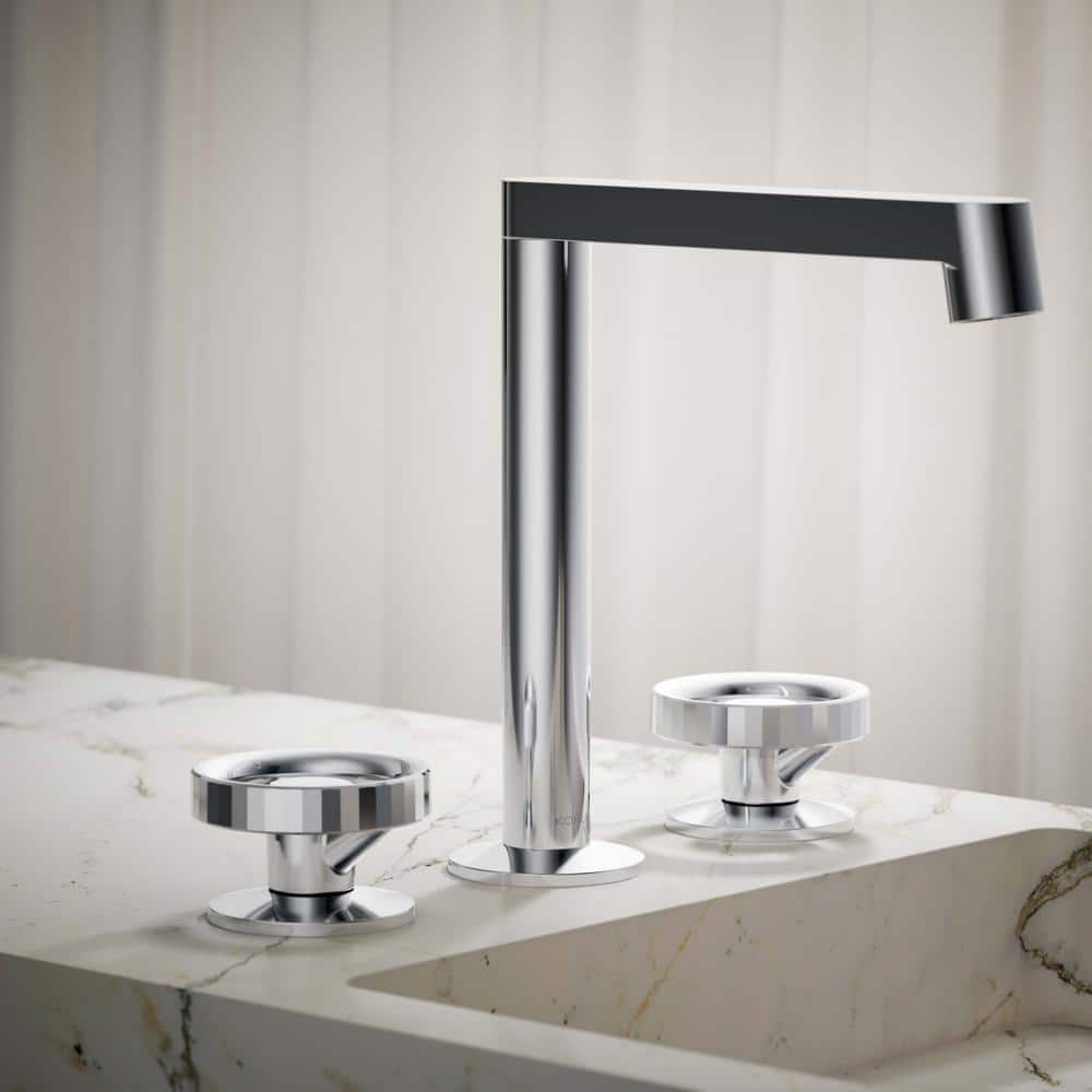 KOHLER Components Bathroom Sink Handles with Industrial Design in Polished Chrome (2)