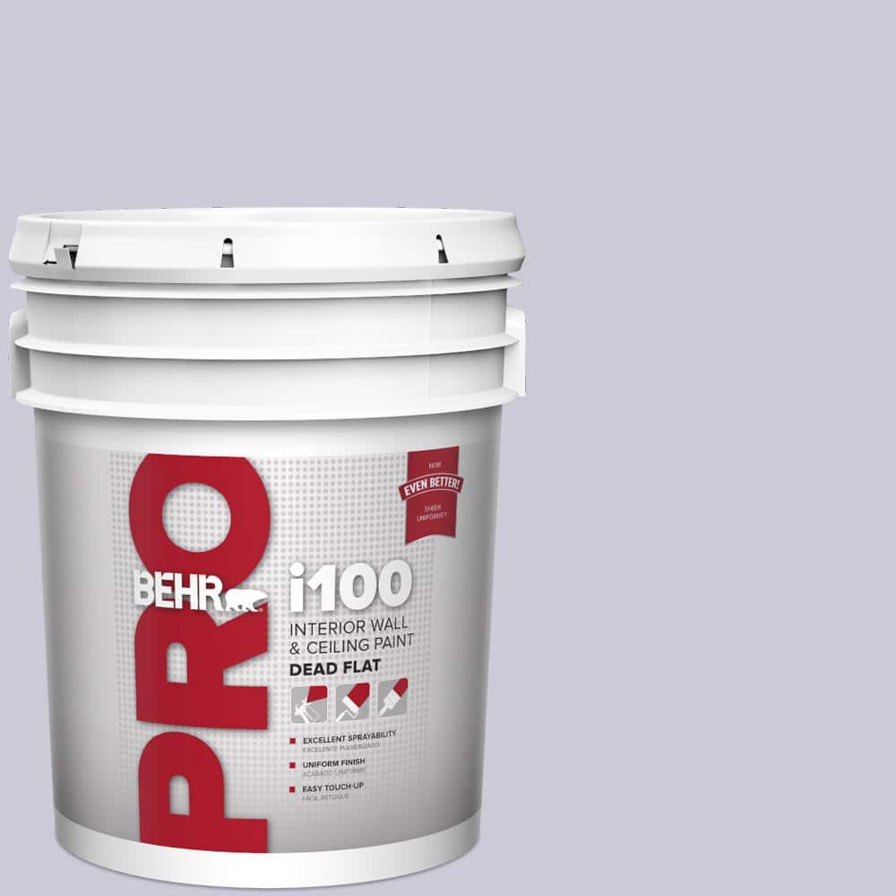 BEHR PRO 5 gal. #S570-2 Magic Scent Dead Flat Interior Paint