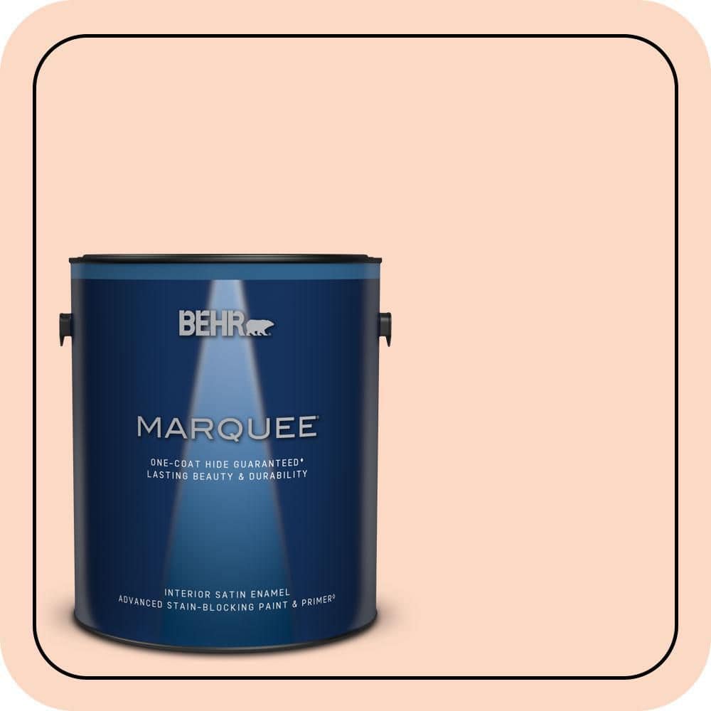 BEHR MARQUEE 1 gal. #P190-1 Fire Mist Satin Enamel Interior Paint & Primer