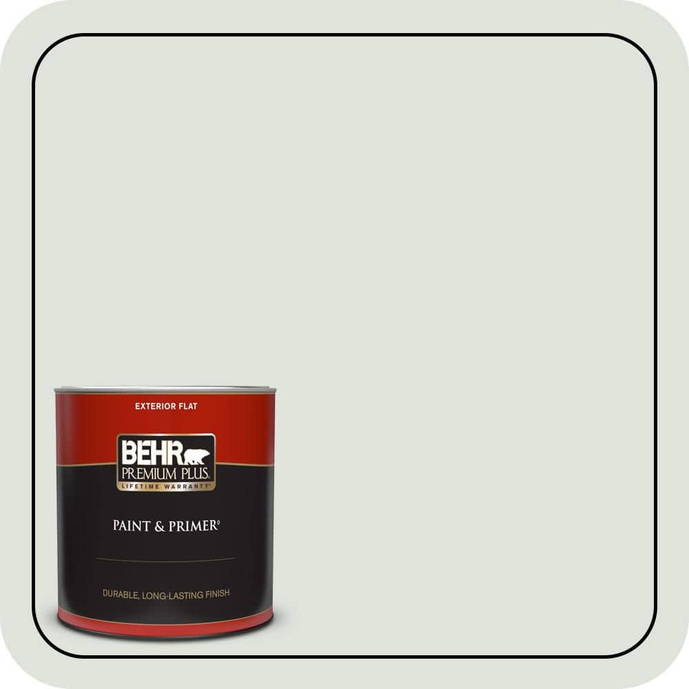 BEHR PREMIUM PLUS 1 qt. #QE-41 Frostproof Flat Exterior Paint & Primer