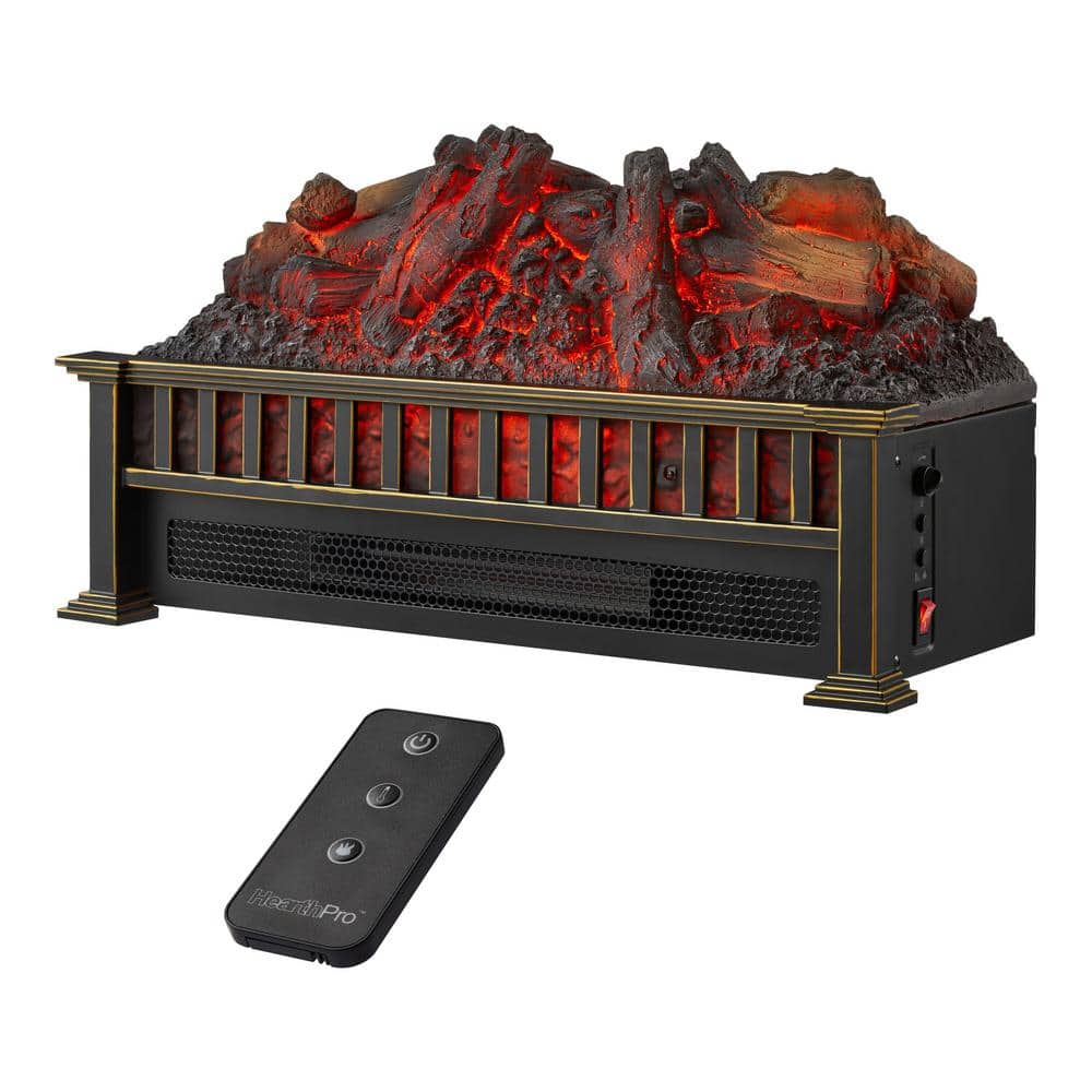 Home Decorators Collection 23 in. Electric Fireplace Log Set with Infrared Heat and Remote (2)