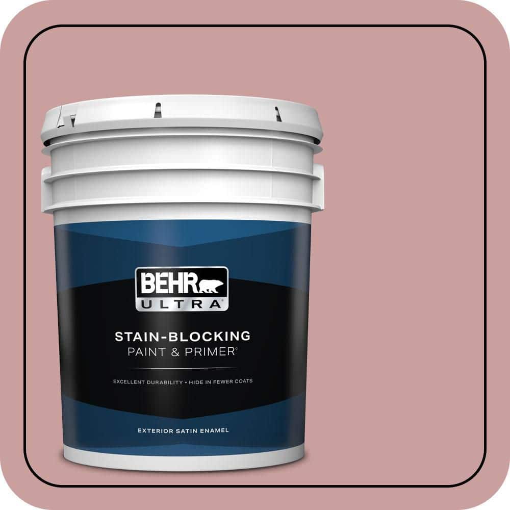 BEHR ULTRA 5 gal. #MQ1-13 Lady Guinevere Satin Enamel Exterior Paint & Primer