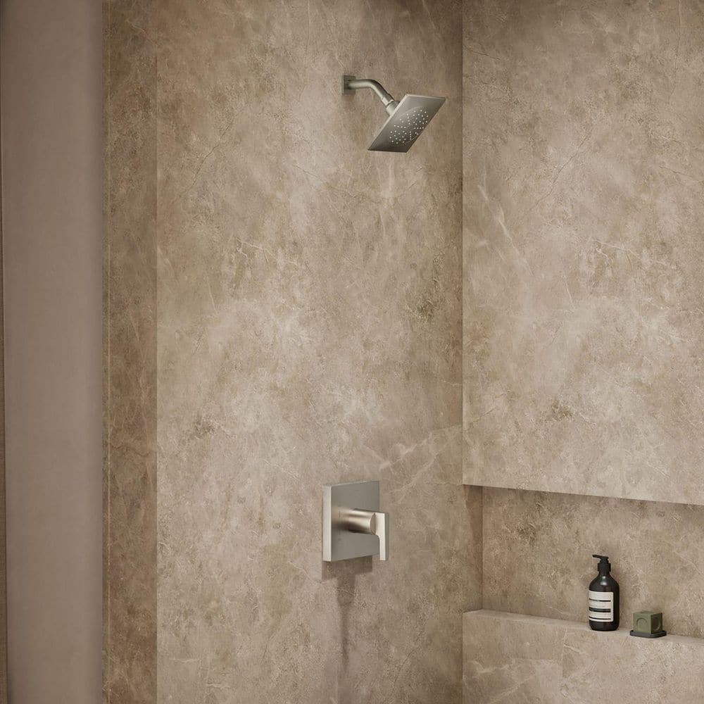 KOHLER Honesty 1-Handle Wall Mount Shower Trim in Vibrant Brushed Nickel (Valve Not Included) (3)