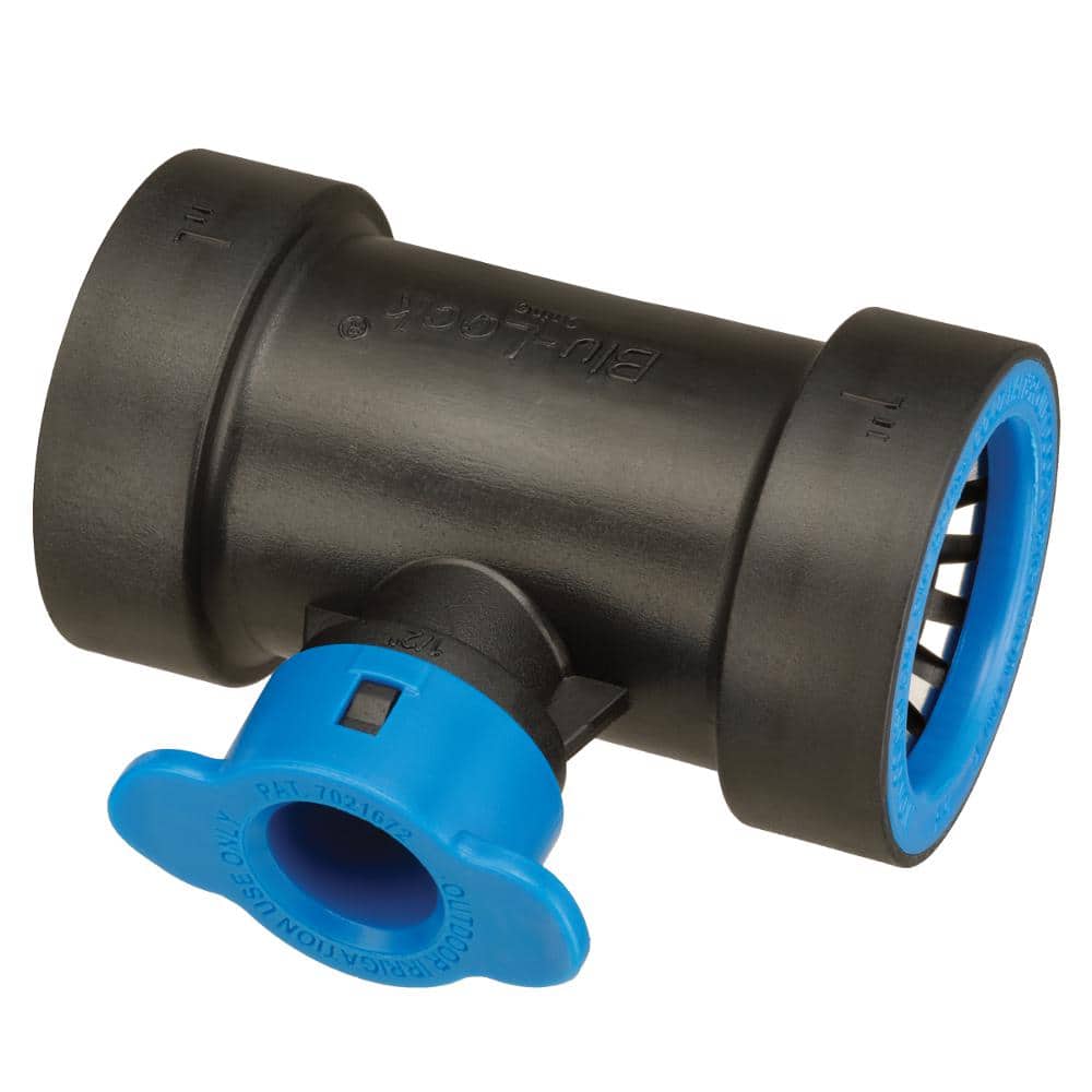 Orbit 1 in. x 1 in. x 1/2 in. Blu-Lock 3X Tee