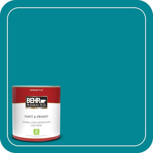 BEHR PREMIUM PLUS #HDC-SM16-06 Blue Slushie Interior/ & Primer Color Sample (2)