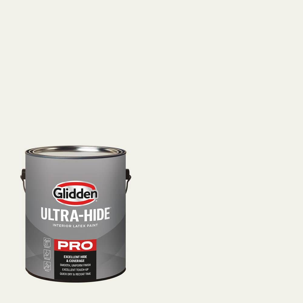 Glidden Ultra-Hide 1 gal. PPG1215-1 Clear Yellow Semi-Gloss Interior Paint
