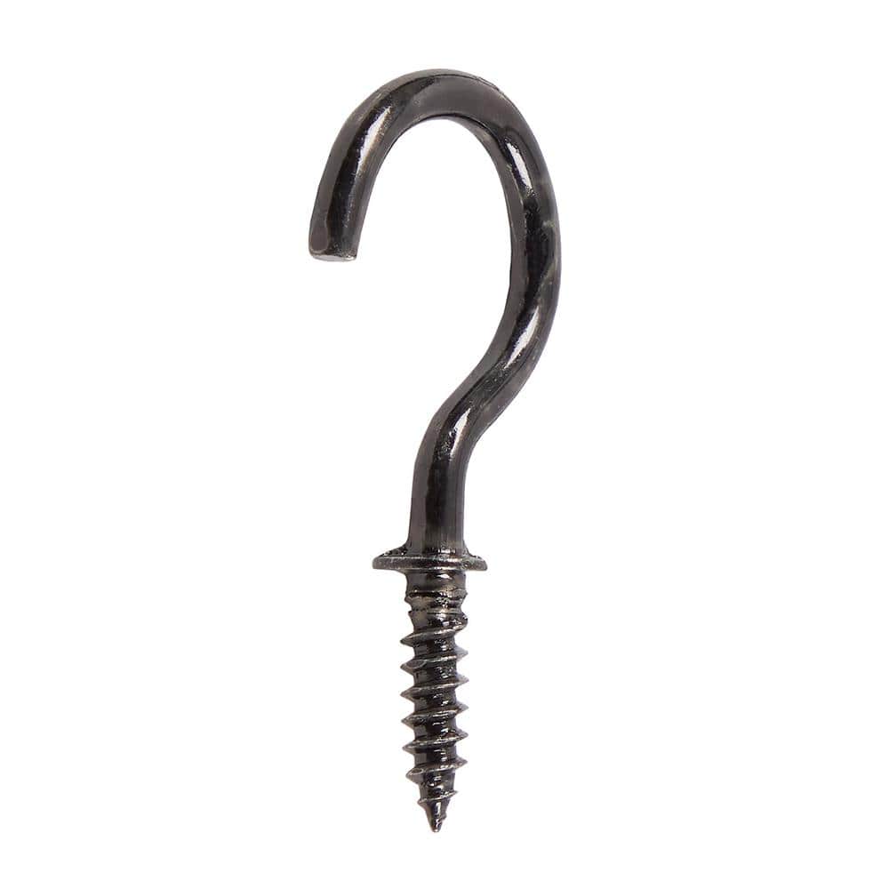 Everbilt Cup Hook 7/8 in. x 1-1/4 in. BLK (3)
