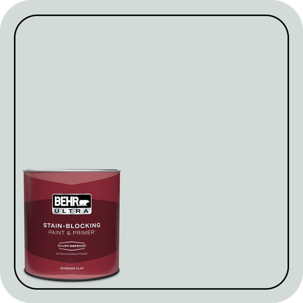 BEHR ULTRA 1 qt. #PPU12-13 Urban Mist Extra Durable Flat Interior Paint & Primer