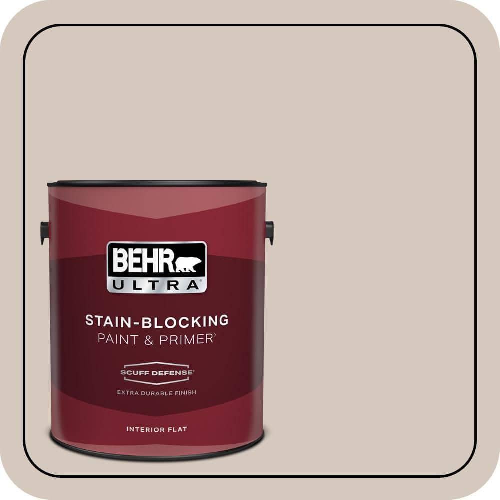 BEHR ULTRA 1 gal. #N230-2 Old Map Extra Durable Flat Interior Paint & Primer
