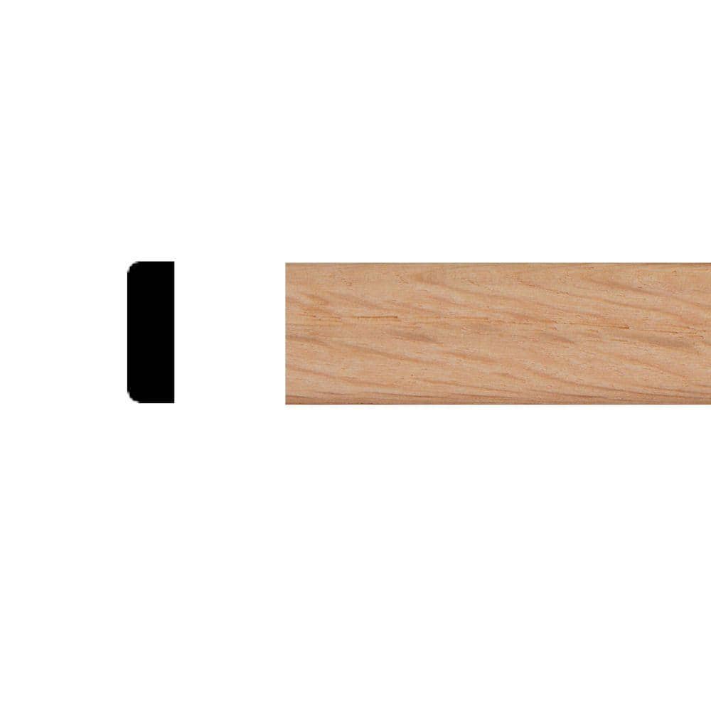 HOUSE OF FARA 1/4 in. x 3/4 in. x 8 ft. WM142 Oak Wood Screen Moulding (1)