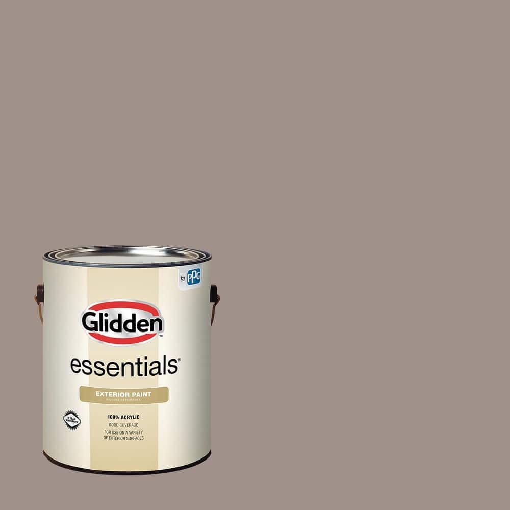 Glidden Essentials 1 gal. PPG1018-5 Talavera Flat Exterior Paint