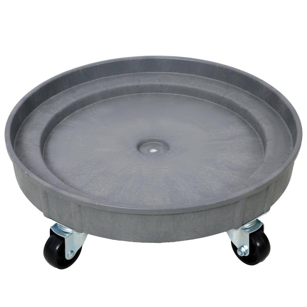 maocao hoom 30 and 55 Gal. Heavy Duty Plastic Drum Dolly-900 lb. Capacity Barrel Dolly with 5-Swivel Casters Wheel, 2-Pieces Set (3)