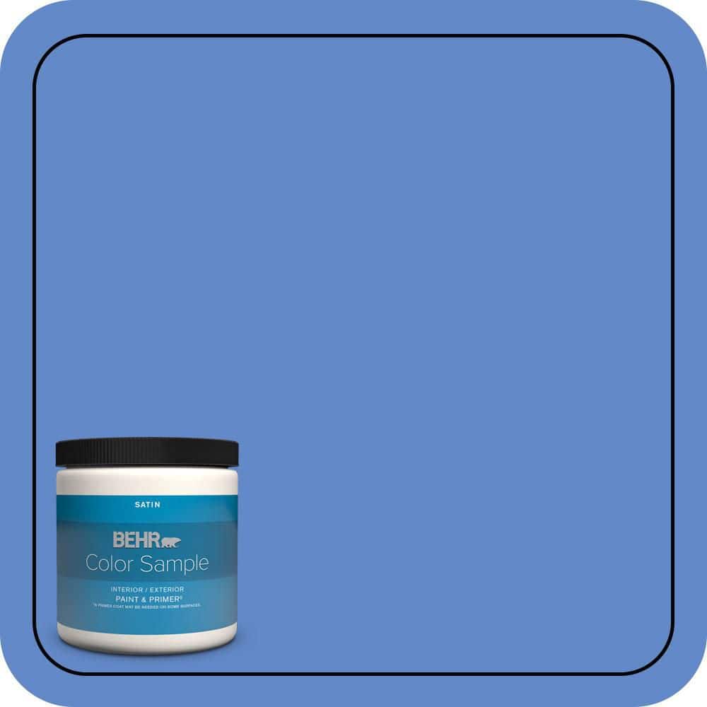 BEHR PREMIUM PLUS 8 oz. #P530-5 Integrity Satin Enamel Interior/Exterior Paint & Primer Color Sample (1)