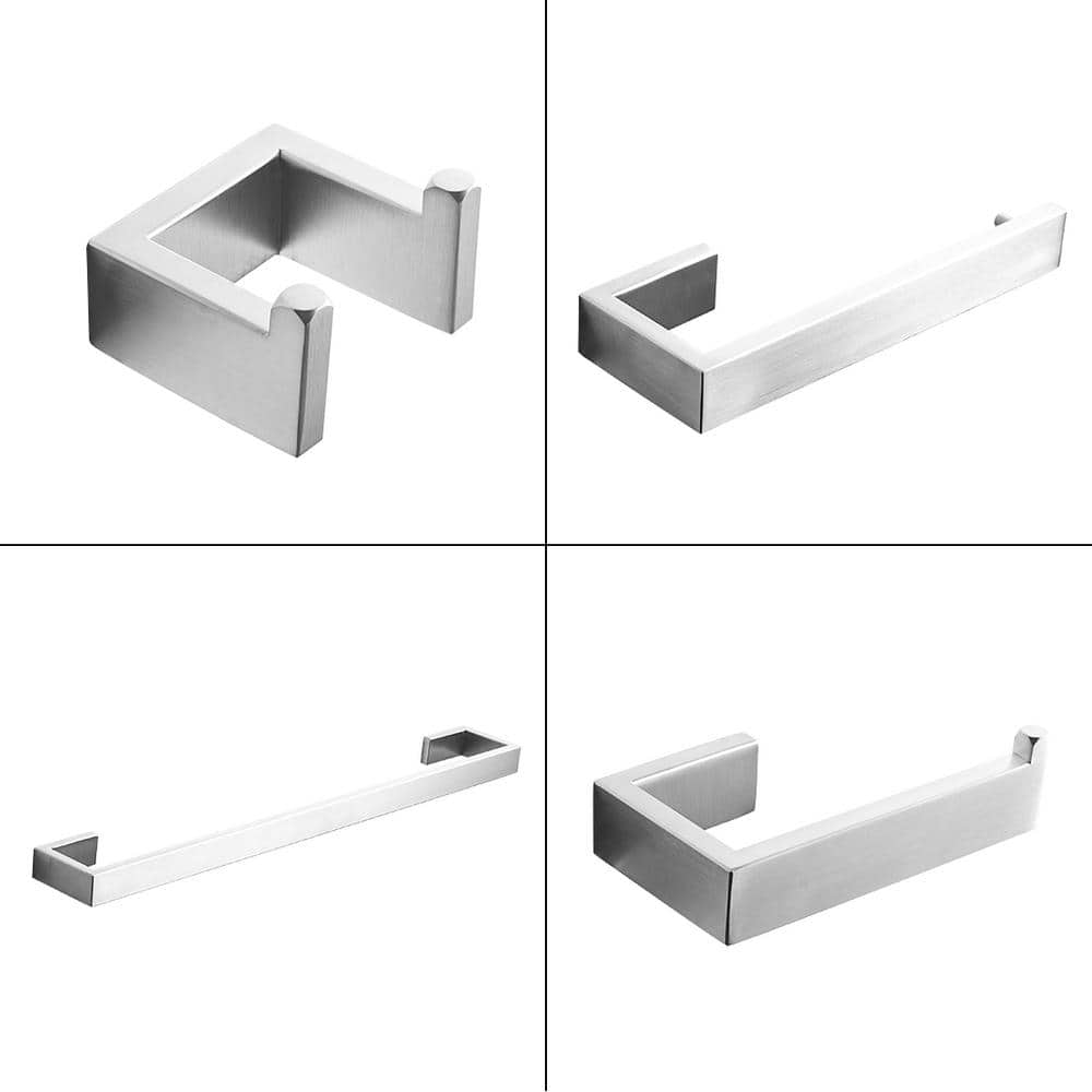 Unbranded Bath Hardware Set with Towel Bar/RackToilet Paper Holder Mounting Hardware Hand Towel Holder