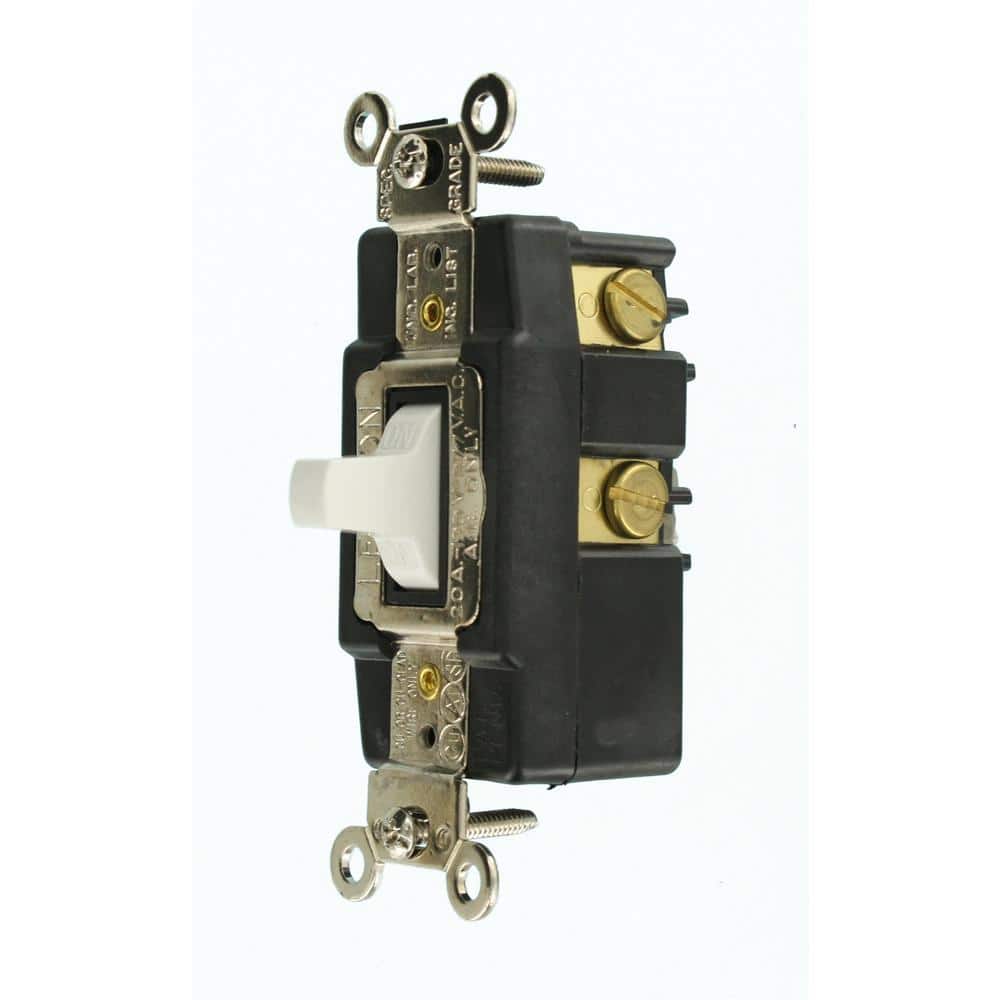 Leviton Amp Industrial Grade Heavy Duty Single-Pole Double-Throw Center-Off Momentary Contact Toggle Switch (3)
