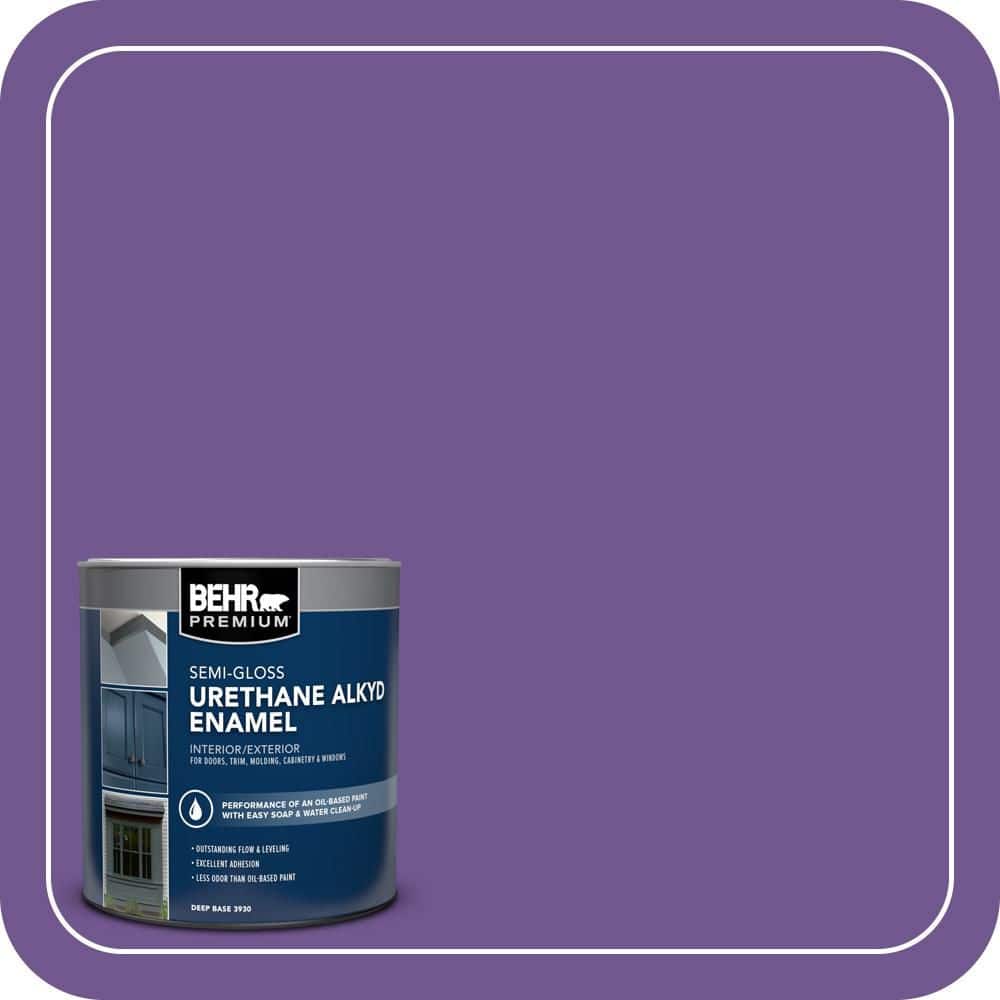 BEHR PREMIUM 1 qt. #P570-6 Classic Waltz Semi-Gloss Enamel Urethane Alkyd Interior/Exterior Paint (1)