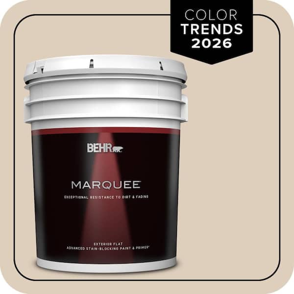 BEHR MARQUEE 5 gal. #MQ3-11 Dainty Lace Flat Exterior Paint & Primer (2)