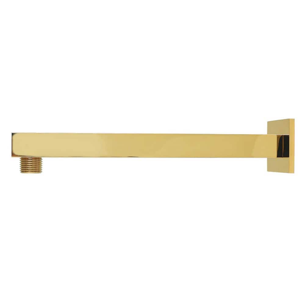 Kingston Brass 10 in. Shower Arm with Flange in Polished Brass