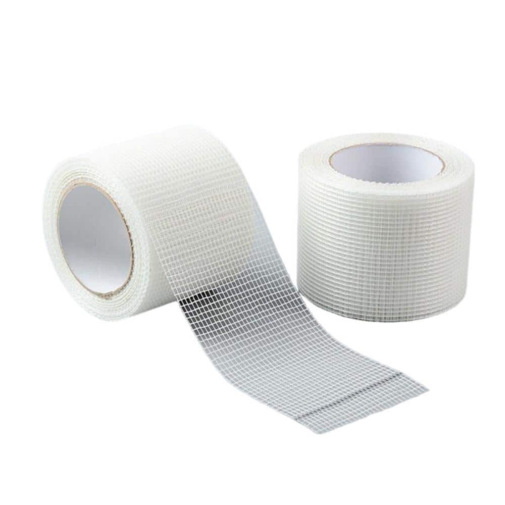 Wellco 4 in. x 328 ft. Self-Adhesive Fiberglass Mesh Drywall Joint Tape 13-Mesh