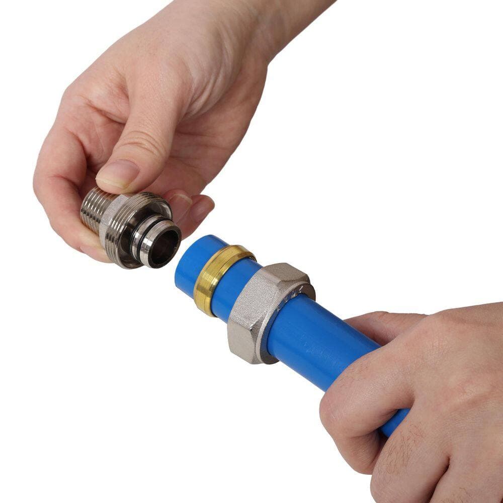 WRIGHTMASTER 3/4 Inch Tubing Industrial Compressed Air Piping System, 100 Feet Length, High Quality PEX-AL-PEX Tubing, Blue Tubing (3)