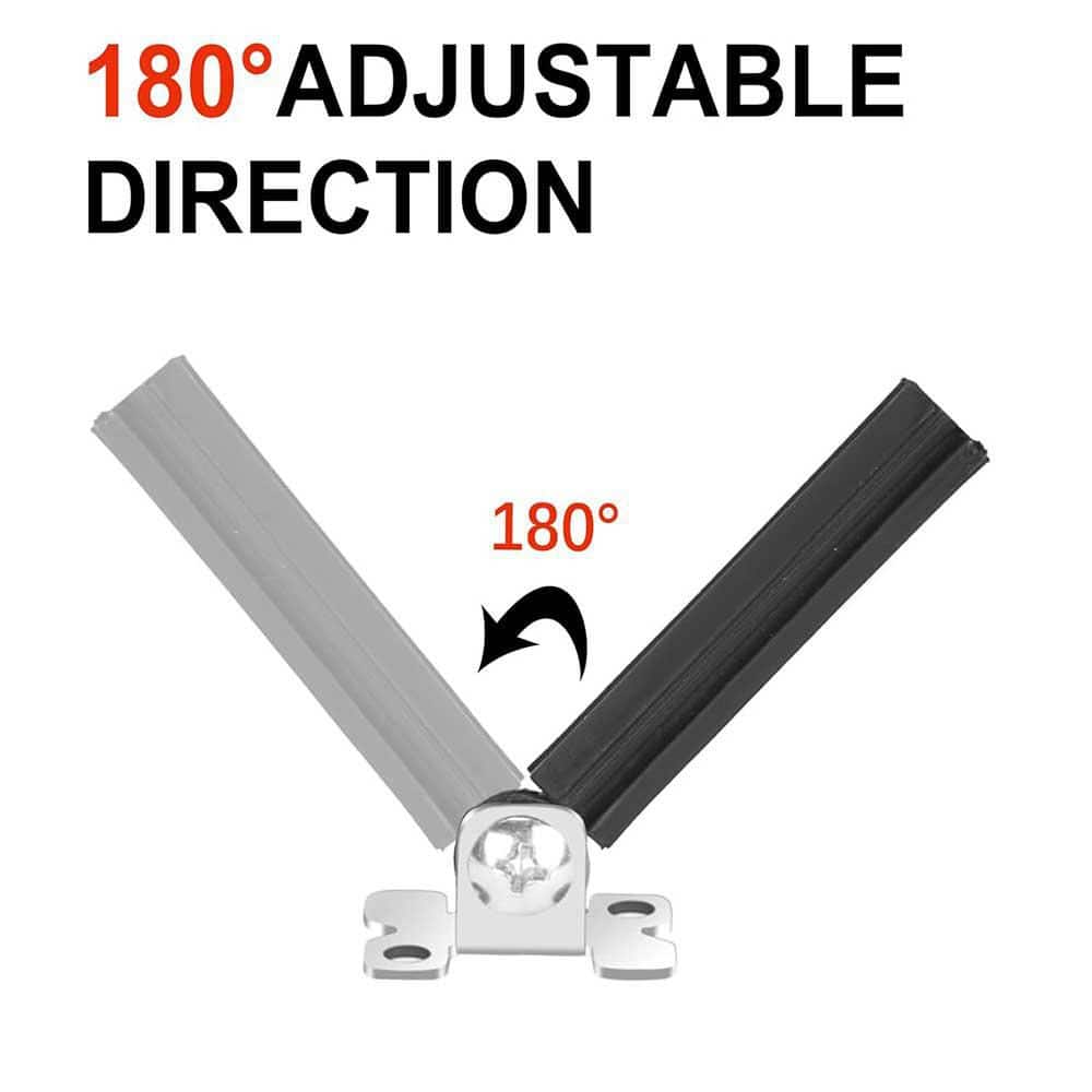 Afoxsos Adjustable Metal Angle Swivel Connectors with Screws for 1/2 Square Balusters Installation 50-Pack (2)
