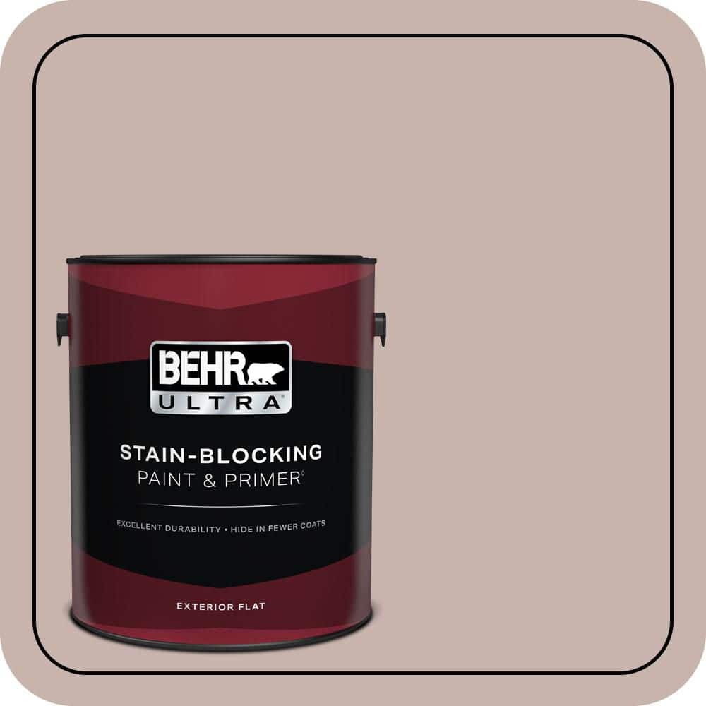 BEHR ULTRA 1 gal. #PPF-10 Balcony Rose Flat Exterior Paint & Primer