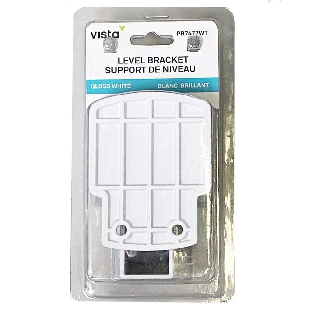 Vista Aluminum Level Rail Post Bracket Package White (3)