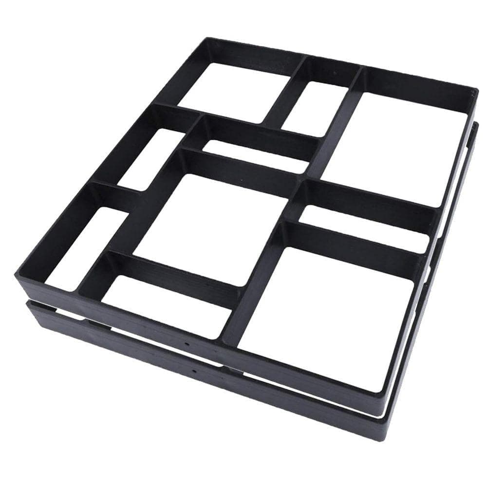 KIWDZFU 17.5x15.5x1.5 Walk Path Maker Concrete Molds Pathmate for DIY Stepping Stone Paver Walkway Garden Yard Patio (1)