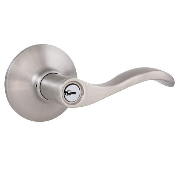 Defiant Naples Satin Nickel Keyed Entry Door Handle (2)
