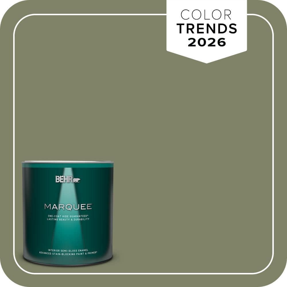 BEHR MARQUEE 1 qt. #S380-6 Ecological One-Coat Hide Semi-Gloss Enamel Interior Paint & Primer