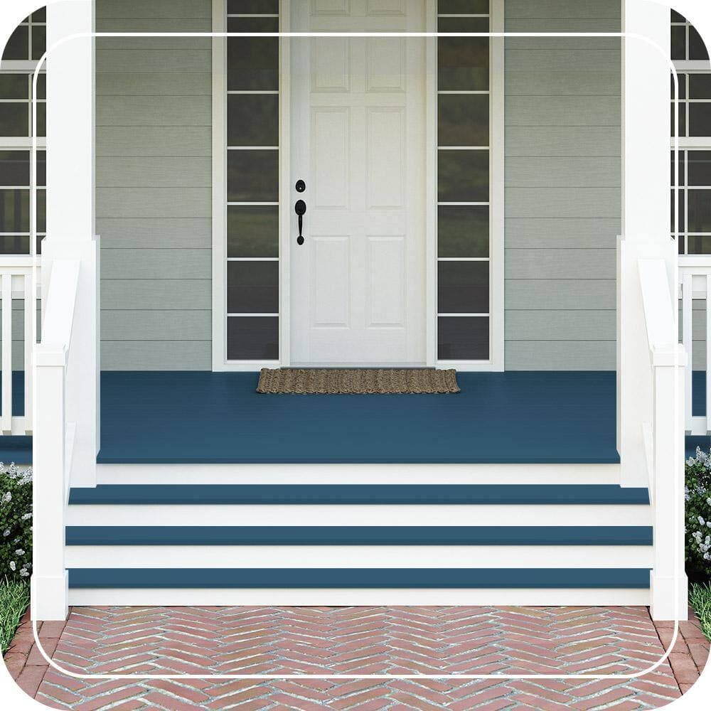 BEHR PREMIUM #M490-7 Textured Low-Lustre Enamel Interior/Exterior Porch and Patio Anti-Slip Floor Paint (2)