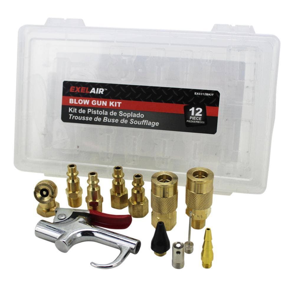 EXELAIR 12-Piece Blow Gun Kit (2)