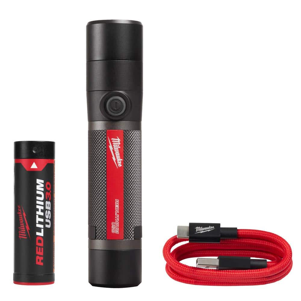 Milwaukee 800 Lumens LED USB Rechargeable Fixed Focus Flashlight (2)