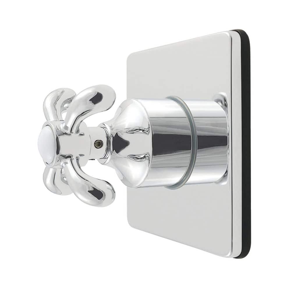 Kingston Brass French Country 3/4 in. Single-Handle 1-Hole Wall Mount 6-Way Diverter Valve with Trim Kit in Polished Chrome (1)