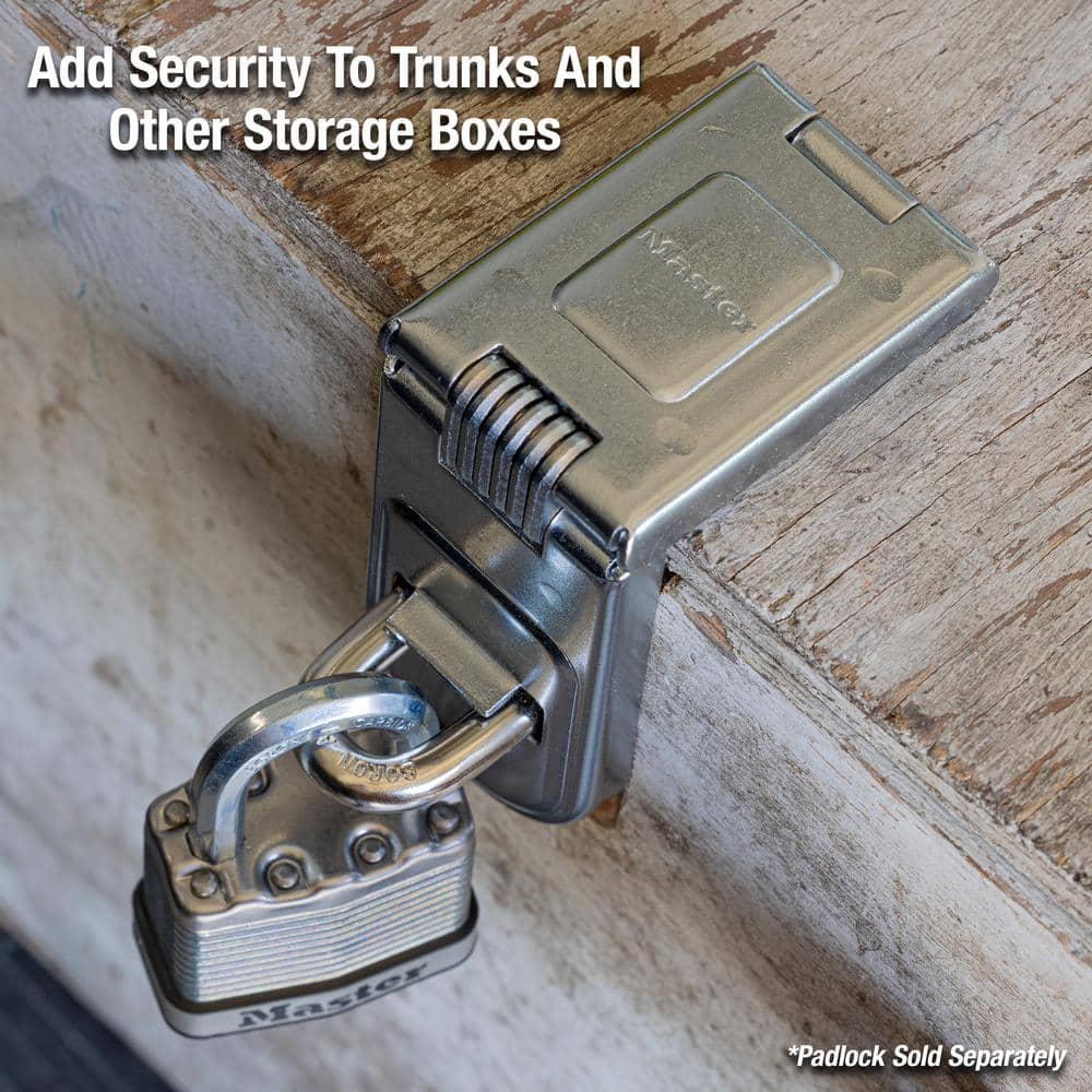 Master Lock Steel Heavy Duty Hasp Latch, 6-1/4 in. Long (2)
