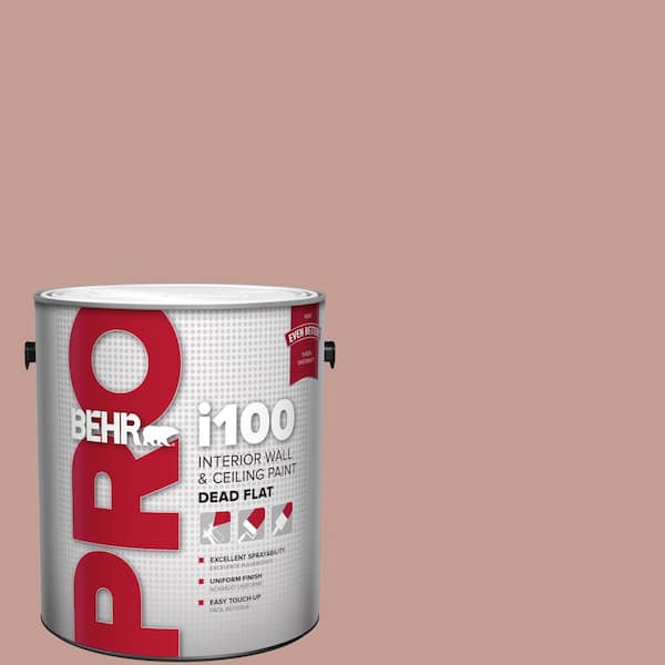 BEHR PRO 1 gal. #S170-4 Retro Pink Dead Flat Interior Paint (2)