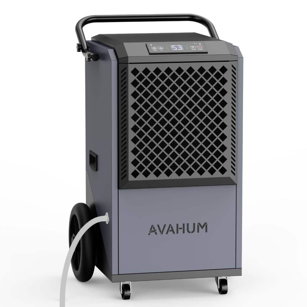 KucyBor 320 pt. 9000 sq.ft. Industrial Dehumidifier in Gray with Drain Hose, Large Spaces Commercial Grade Dehumidifiers