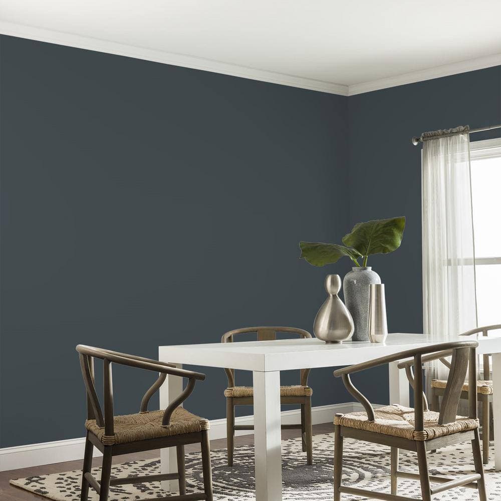 Glidden Premium 1-gal. Black Forest PPG1012-7 Eggshell Interior Latex Paint (4)