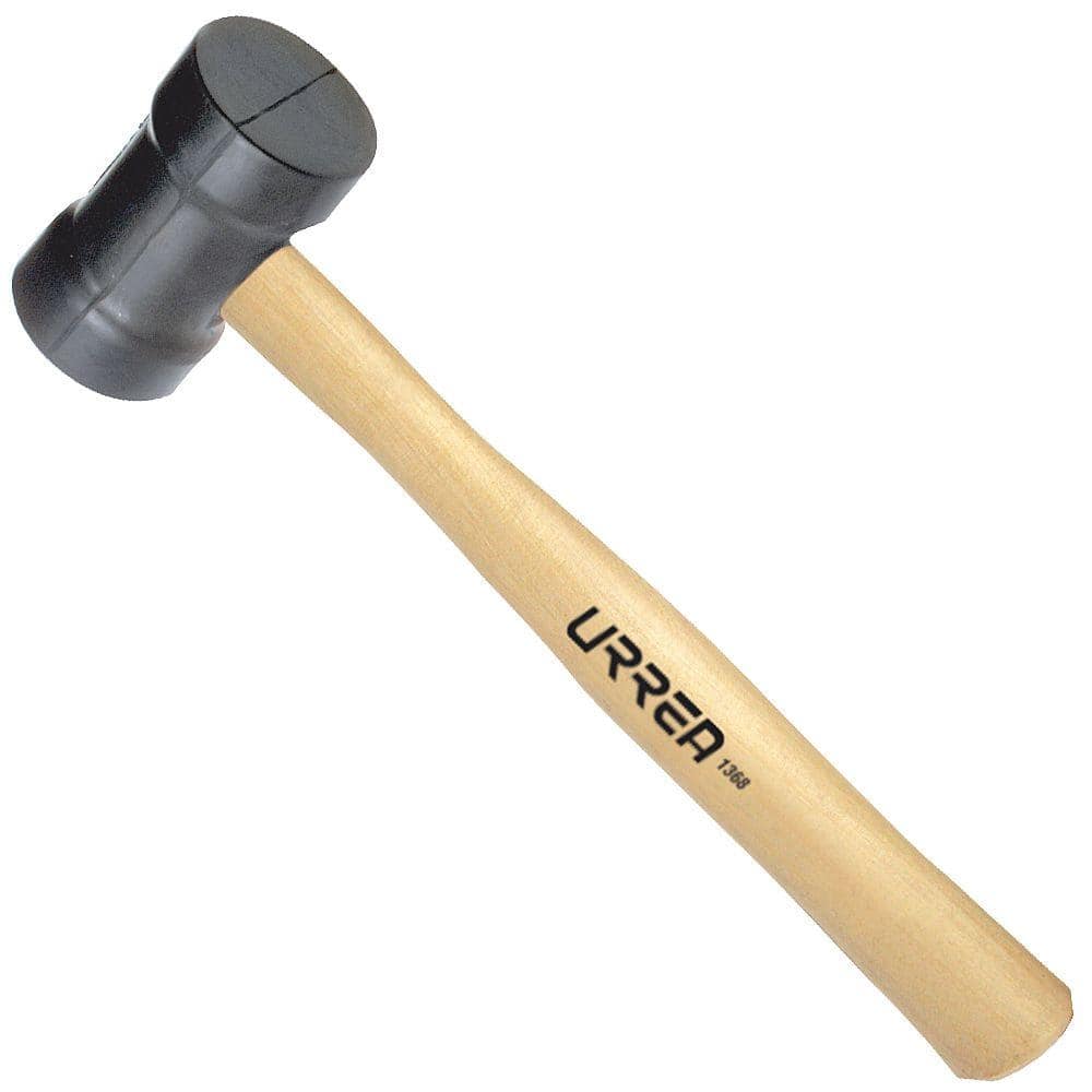 URREA 22 oz. Rubber Mallet with Oak Handle