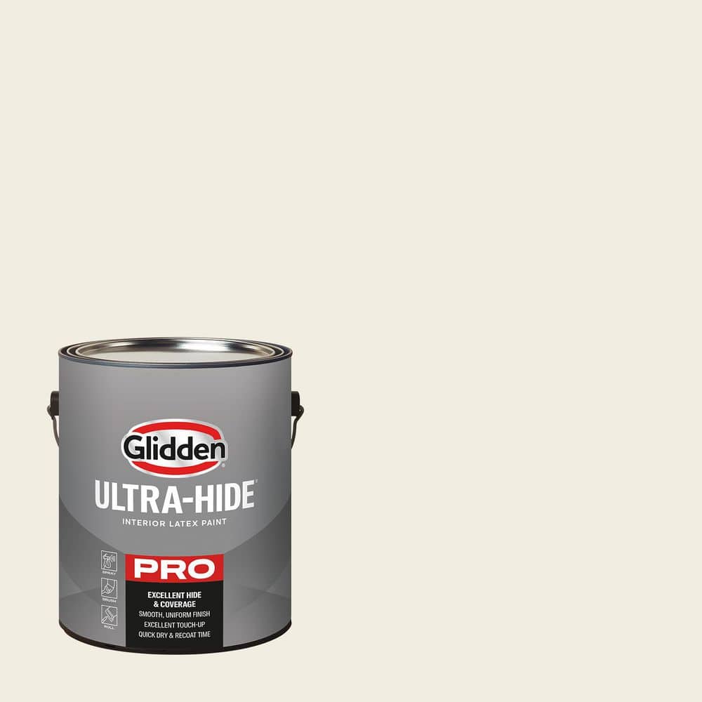 Glidden Ultra-Hide 1 gal. PPG1207-1 Candlelit Beige Eggshell Interior Paint