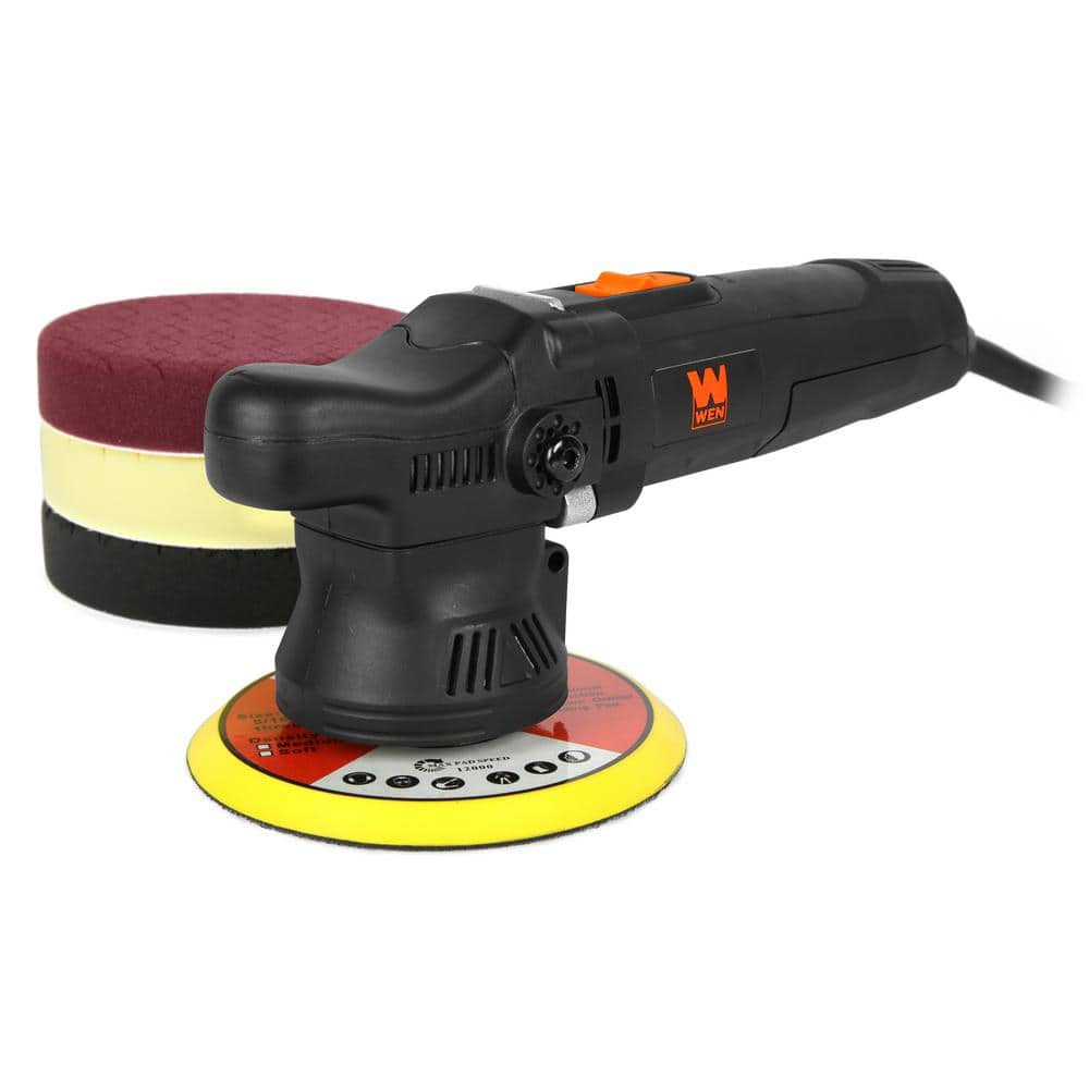 WEN 5.5 Amp Corded Dual Action Polisher, 6 in. Professional Grade with 9 mm Throw (1)