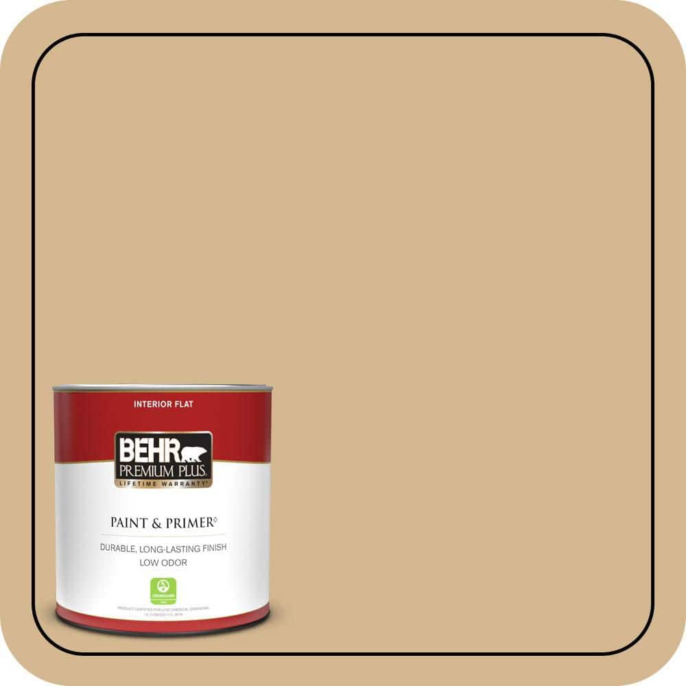 BEHR PREMIUM PLUS #320F-4 Desert Camel Enamel & Primer Color Sample (1)
