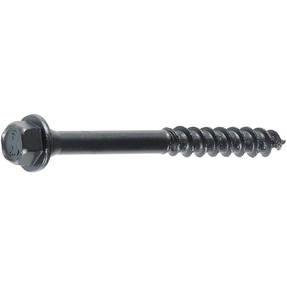 FastenMaster TimberLOK Structural Wood Screws- 2-1/2 inch wood screws with hex head- Black (3)