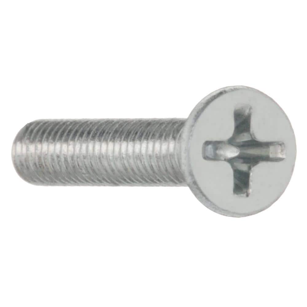 Everbilt #8-32 x 1 in. Zinc Plated Phillips Flat Head Machine Screw (8-Pack) (4)