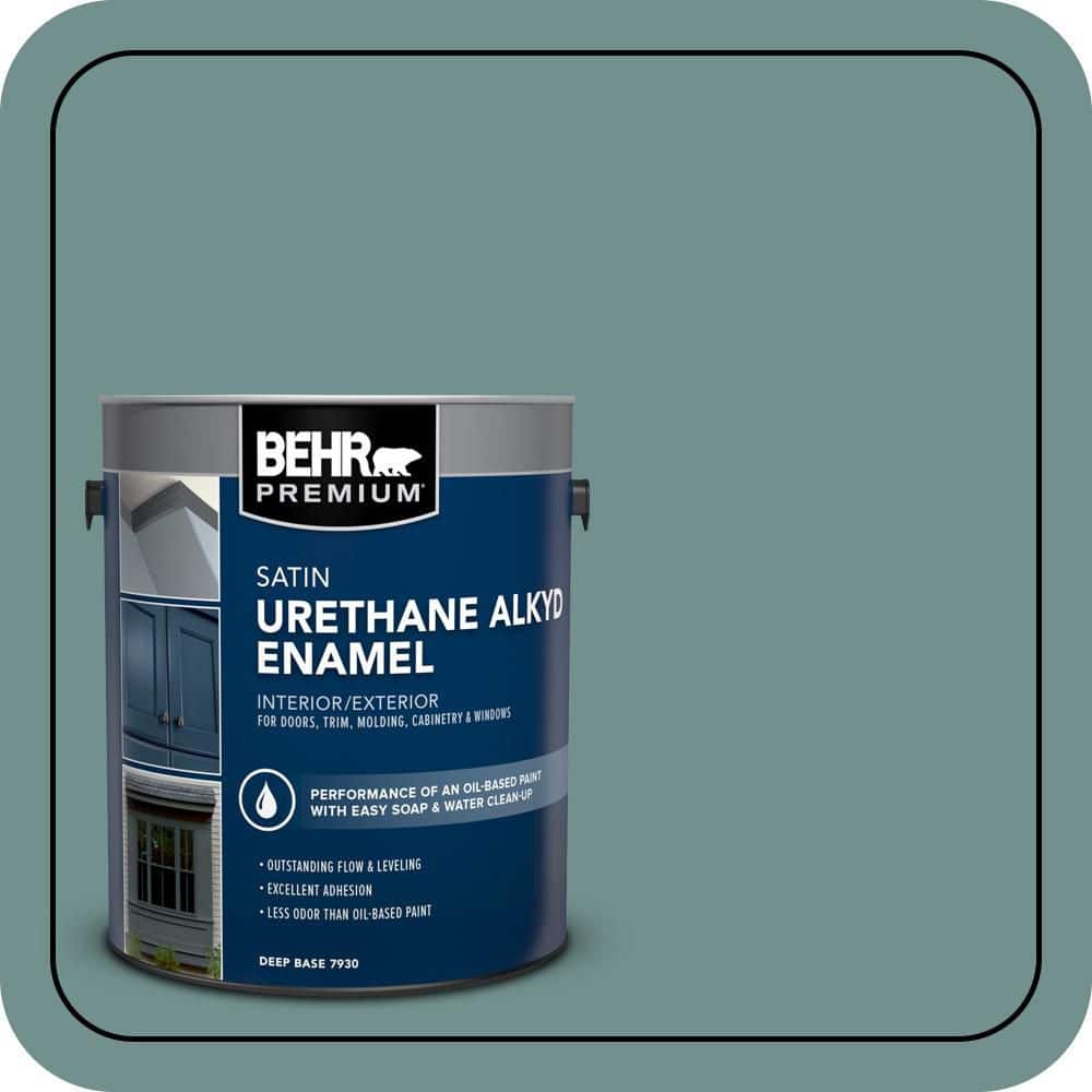 BEHR PREMIUM 1 gal. #PPU12-03 Dragonfly Urethane Alkyd Satin Enamel Interior/Exterior Paint (1)