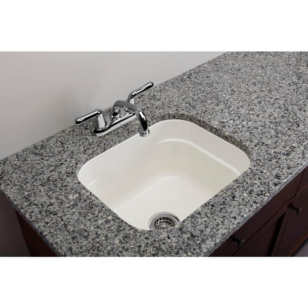 MUSTEE Vector 22 in. x 18 in. x 10.5 in. Molded Fiberglass Undermount Laundry/Utility Sink (2)