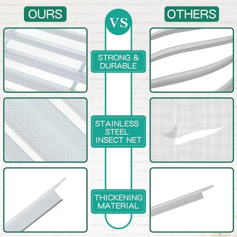 KIWDZFU 12 x 18 White Aluminum Alloy Gable Vent with Screen Easy Install for Shed Attic Exterior Wall Ventilation (3)