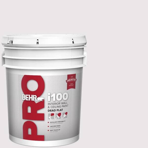 BEHR PRO 5 gal. #PR-W03 Melodic White Dead Flat Interior Paint (2)