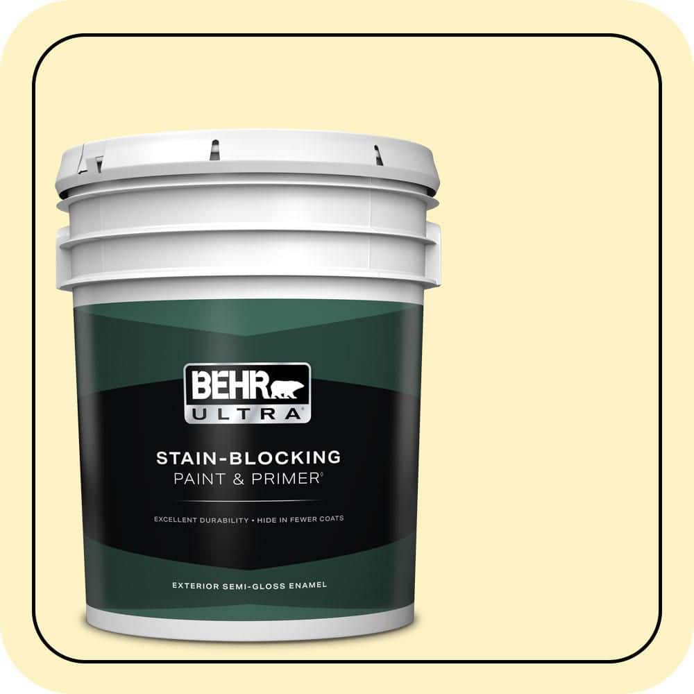 BEHR ULTRA 5 gal. #P310-2 Natural Light Semi-Gloss Enamel Exterior Paint & Primer